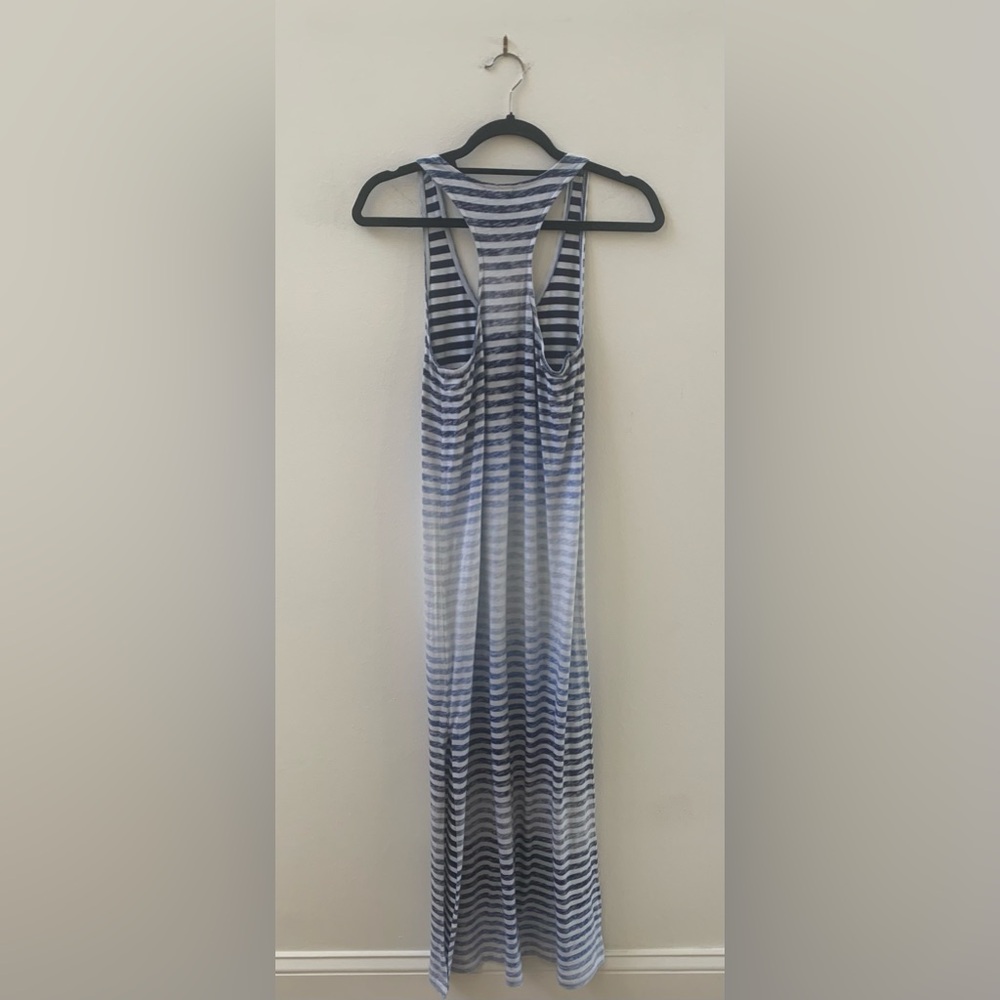 SZ XS Soft Joie Blue Striped Racerback Maxi Dress - Picture 4 of 7